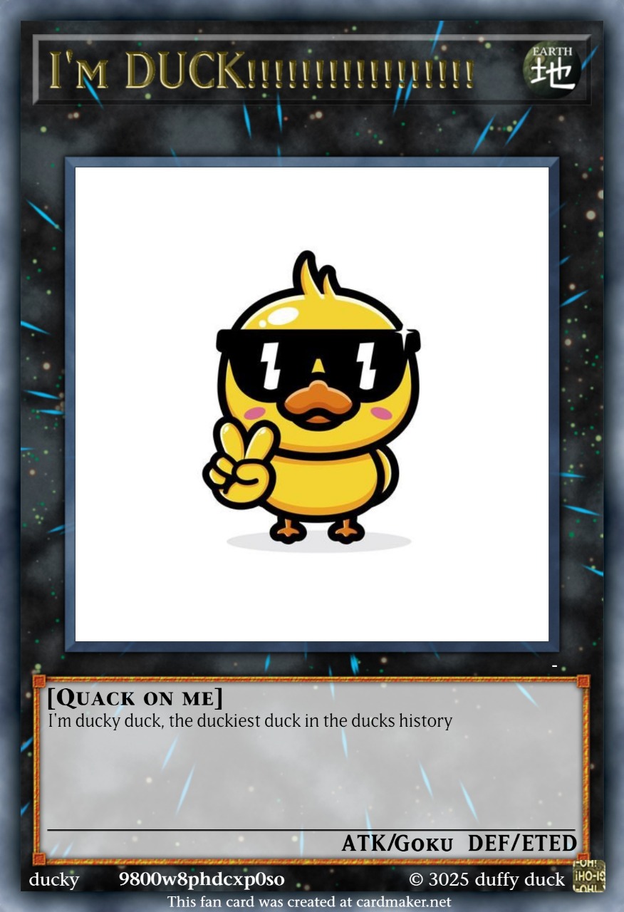 Ducks are unlimited